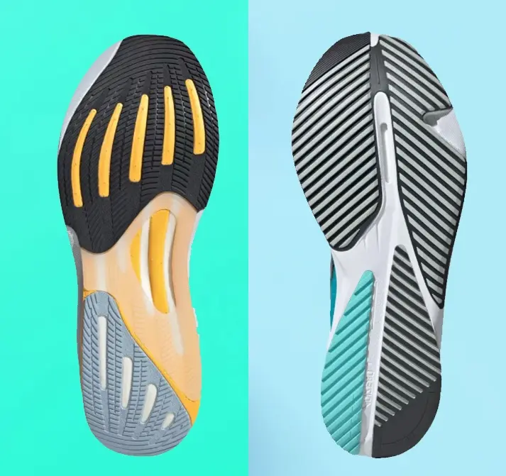 Adidas Supernova Rise vs Adidas Adizero SL comparacion suelas