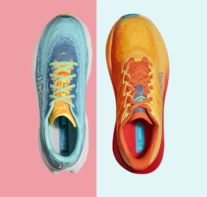 Comparativa: Hoka Mach X Vs Hoka Mach 6 upper