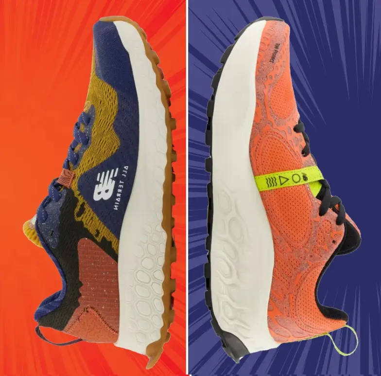 New Balance Fresh Foam X Hierro v7 vs Hierro v8 perfil