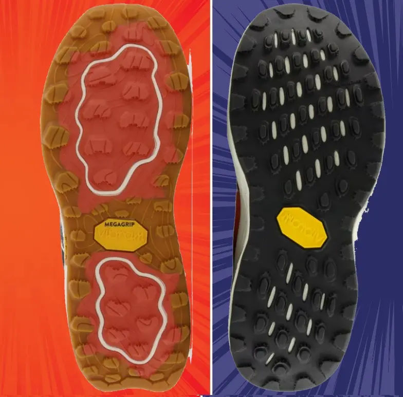 New Balance Fresh Foam X Hierro v7 vs Hierro v8 suela