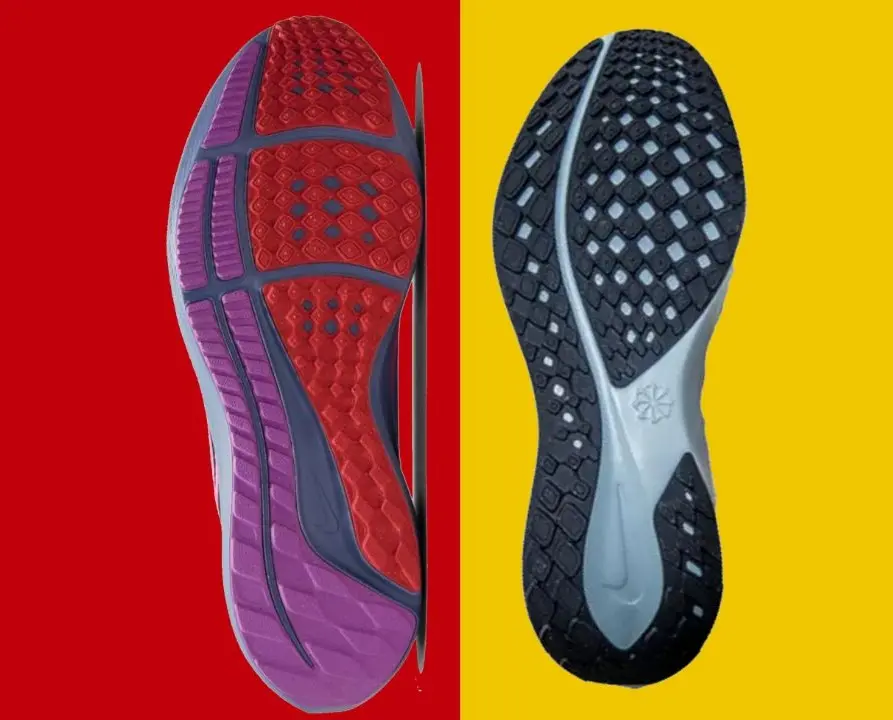 Nike Pegasus 41 vs Nike Pegasus 40 suela
