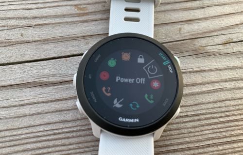Garmin Forerunner 55 menu